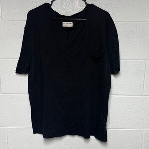 Free People We The after Black Short Sleeve Top